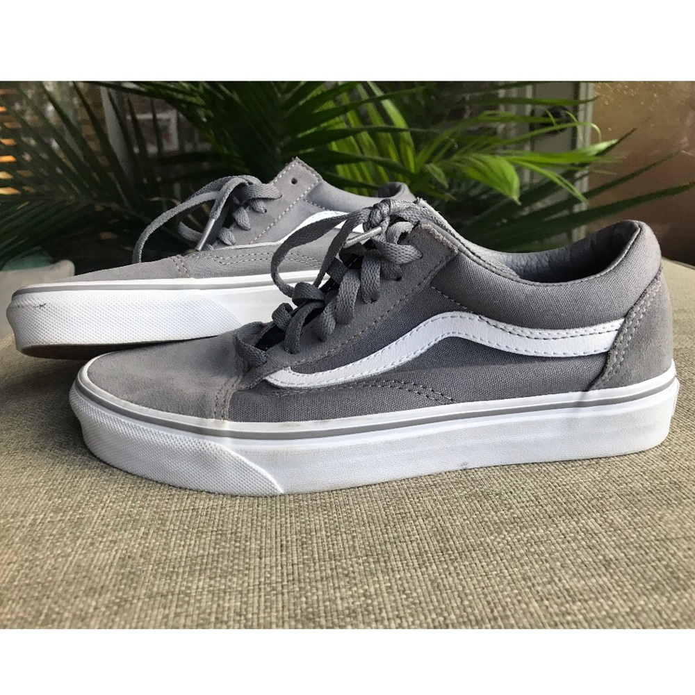 gray old skool vans